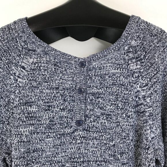 Lane Bryant Scoop Neck Tunic Sweater Women's Plus Size 18/20 Knit Hi-Lo Buttons - Picture 7 of 13